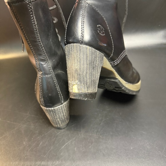 Dr. Martens Darcy Heeled Lace Up‎ Boots Black Leather Women's US 7 UK 5 - Picture 5 of 7